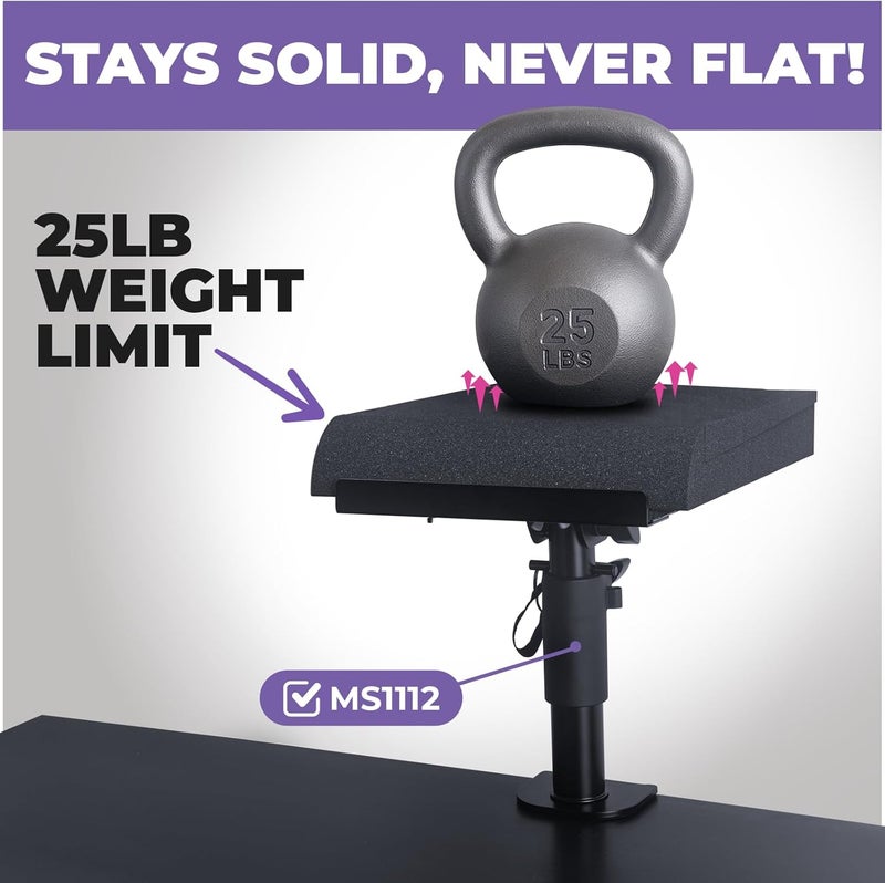 Liquid Stands Studio Monitor Sound Isolation Pads - 6"-8" High-Density Foam Pads Prevent Vibrations - Angled Speaker Riser - Image 3